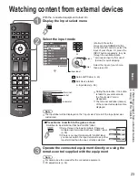 Предварительный просмотр 23 страницы Panasonic VIERA TC-P55GT31 Owner'S Manual