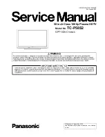 Preview for 1 page of Panasonic Viera TC-P58S2 Service Manual