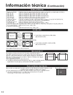 Предварительный просмотр 62 страницы Panasonic Viera TC-P58VT25 Instrucciones De Operación