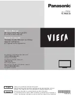 Preview for 1 page of Panasonic Viera TC-P60S30 Manual De Usuario