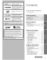 Preview for 3 page of Panasonic Viera TC-P60S30 Owner'S Manual