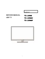 Panasonic Viera TCL32XM6 Service Manual preview