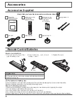 Preview for 8 page of Panasonic Viera TH-103PF9 Operating Instructions Manual