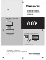 Panasonic Viera TH-32AS610G Operating Instructions Manual preview