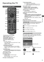 Предварительный просмотр 9 страницы Panasonic VIERA TH-32D400H Operating Instructions Manual