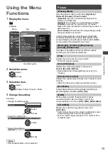 Предварительный просмотр 13 страницы Panasonic VIERA TH-32D400H Operating Instructions Manual