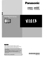 Panasonic Viera TH-32E400A Operating Instructions Manual предпросмотр