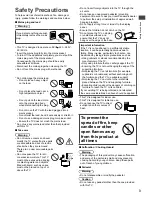 Предварительный просмотр 3 страницы Panasonic Viera TH-32E400A Operating Instructions Manual