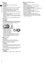 Предварительный просмотр 4 страницы Panasonic VIERA TH-32E400H Operating Instructions Manual