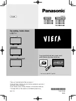 Panasonic VIERA TH-32ES500Z Operating Instructions Manual предпросмотр