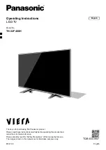 Panasonic VIERA TH-32F400H Operating Instructions Manual предпросмотр