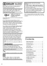 Предварительный просмотр 2 страницы Panasonic VIERA TH-32F400H Operating Instructions Manual