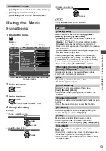 Предварительный просмотр 13 страницы Panasonic VIERA TH-32F400H Operating Instructions Manual