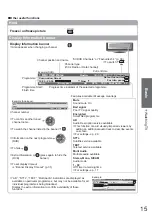 Предварительный просмотр 15 страницы Panasonic Viera TH-32LRG20B Operating Instructions Manual