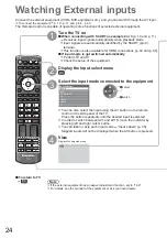 Предварительный просмотр 24 страницы Panasonic Viera TH-32LRG20B Operating Instructions Manual