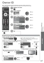 Предварительный просмотр 47 страницы Panasonic Viera TH-32LRG20B Operating Instructions Manual