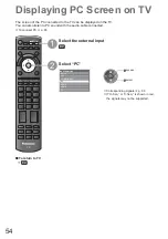 Предварительный просмотр 54 страницы Panasonic Viera TH-32LRG20B Operating Instructions Manual