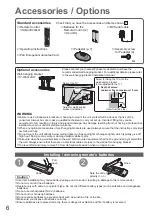 Предварительный просмотр 6 страницы Panasonic Viera TH-32LRG20E Operating Instructions Manual