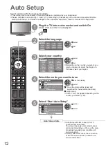 Предварительный просмотр 12 страницы Panasonic Viera TH-32LRG20E Operating Instructions Manual