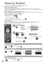 Предварительный просмотр 20 страницы Panasonic Viera TH-32LRG20E Operating Instructions Manual