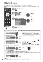 Предварительный просмотр 40 страницы Panasonic Viera TH-32LRG20E Operating Instructions Manual