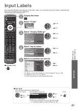 Предварительный просмотр 41 страницы Panasonic Viera TH-32LRG20E Operating Instructions Manual