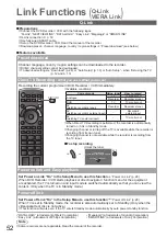 Предварительный просмотр 52 страницы Panasonic Viera TH-32LRG20E Operating Instructions Manual