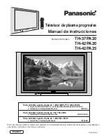 Preview for 1 page of Panasonic Viera TH-37PA20 Manual De Instrucciones