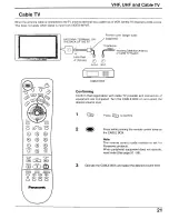 Предварительный просмотр 21 страницы Panasonic Viera TH-37PA20 Operating Instructions Manual