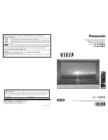 Preview for 1 page of Panasonic Viera TH-37PA60E Operating Instructions Manual