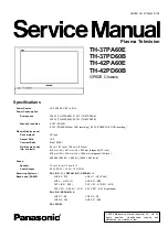 Panasonic Viera TH-37PA60E Service Manual preview