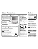 Preview for 3 page of Panasonic Viera TH-37PD60B Operating Instructions Manual