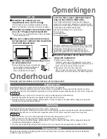 Preview for 5 page of Panasonic Viera TH-37PV60E Gebruiksaanwijzing