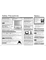 Preview for 3 page of Panasonic Viera TH-37PV60EY Operating Instructions Manual