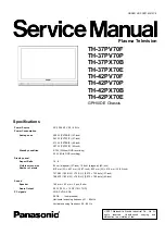 Preview for 1 page of Panasonic Viera TH-37PV70F Service Manual