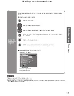 Предварительный просмотр 13 страницы Panasonic Viera TH-37PV70PA Operating Instructions Manual