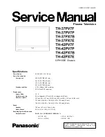 Panasonic Viera TH-37PV7F Service Manual предпросмотр