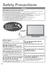 Предварительный просмотр 4 страницы Panasonic Viera TH-37PV8PA Operating Instructions Manual