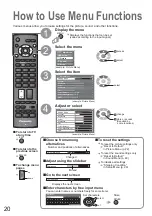 Предварительный просмотр 20 страницы Panasonic Viera TH-37PV8PA Operating Instructions Manual