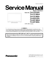 Panasonic Viera TH-37PV8PA Service Manual preview
