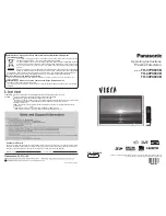 Предварительный просмотр 1 страницы Panasonic Viera TH-37PX600B Operating Instructions Manual