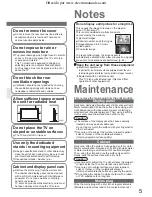 Предварительный просмотр 5 страницы Panasonic Viera TH-37PX60B Operating Instructions Manual