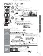 Предварительный просмотр 11 страницы Panasonic Viera TH-37PX60B Operating Instructions Manual