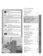 Preview for 3 page of Panasonic Viera TH-37PX70BA Operating Instructions Manual