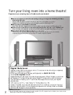 Предварительный просмотр 2 страницы Panasonic Viera TH-37PX80B Operating Instructions Manual