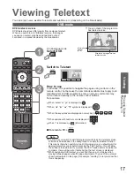 Предварительный просмотр 17 страницы Panasonic Viera TH-37PX80B Operating Instructions Manual