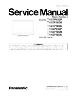 Panasonic Viera TH-37PX80B Service Manual preview