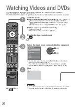 Предварительный просмотр 20 страницы Panasonic Viera TH-37PX80E Operating Instructions Manual