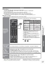 Preview for 37 page of Panasonic Viera TH-37PX8EA Operating Instructions Manual