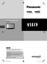 Предварительный просмотр 1 страницы Panasonic Viera TH-40C400A Operating Instructions Manual